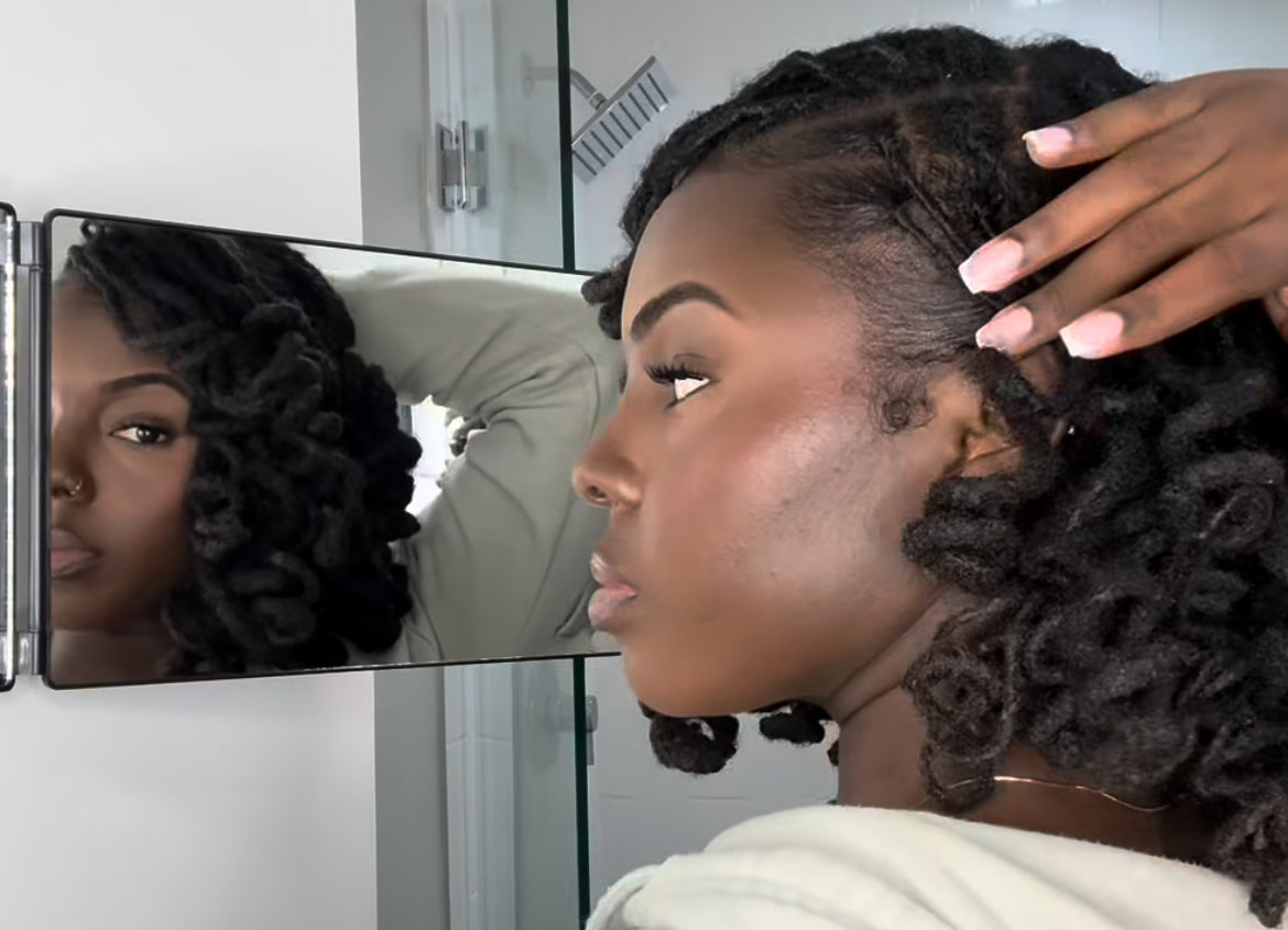 How to Style Locs Into Curls