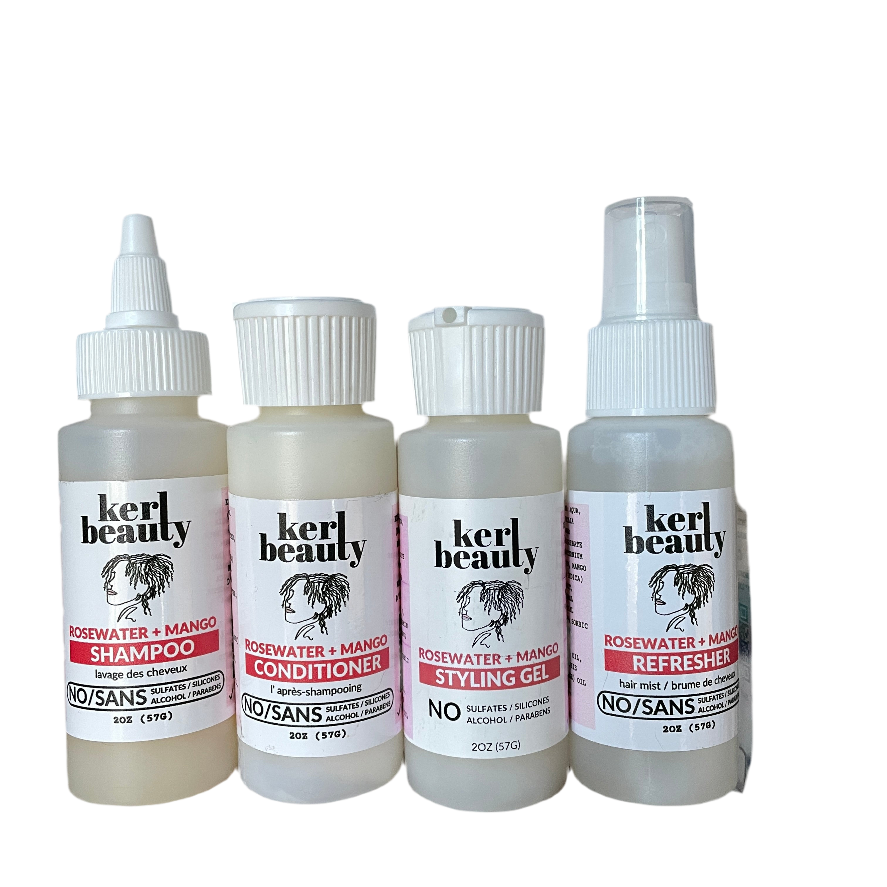 Rosewater + Mango Haircare Essentials Kit