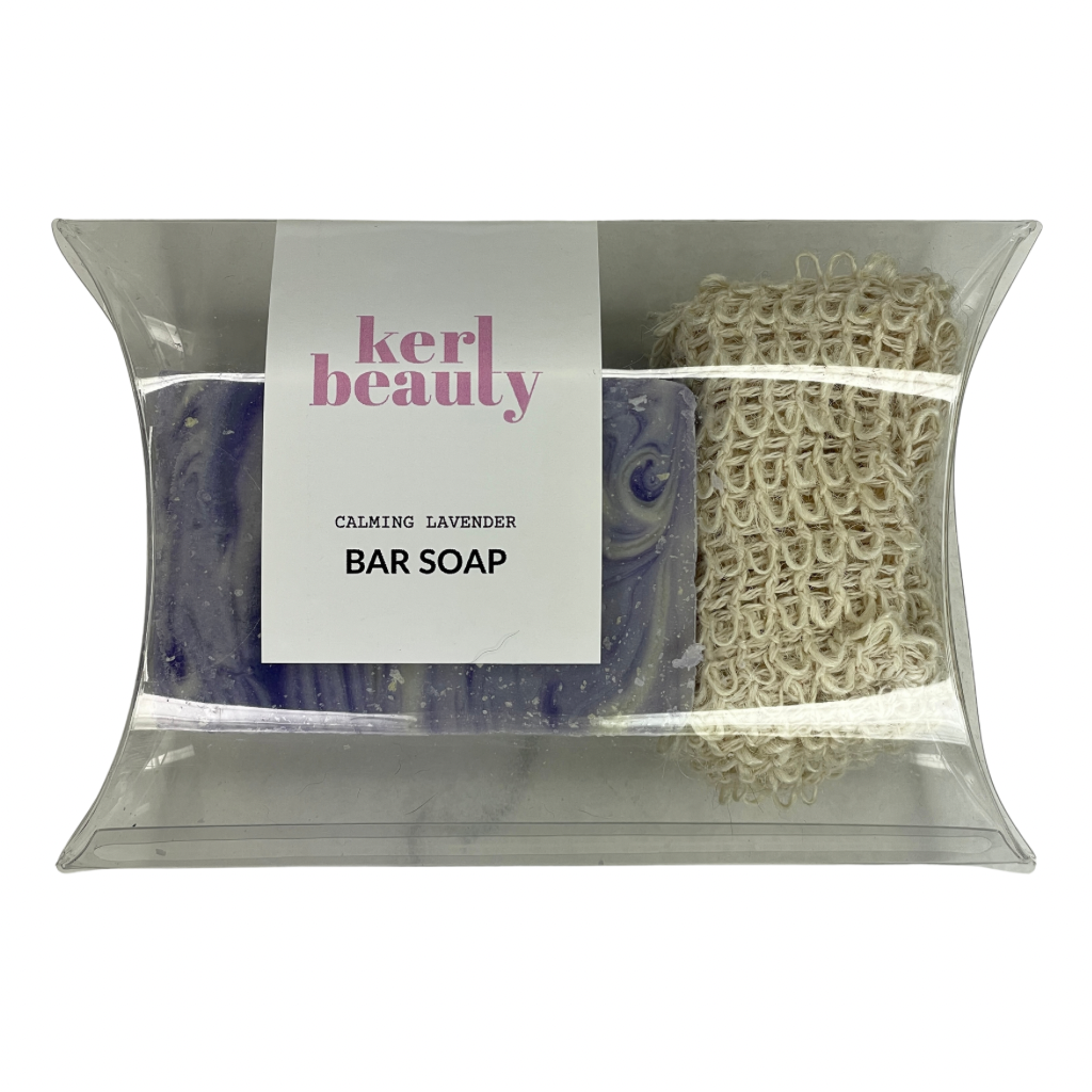 Calming Lavender Bar Soap with Cloth Bag